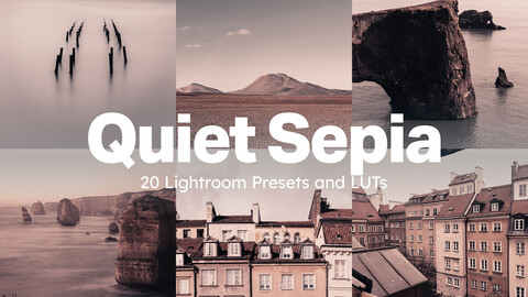 20 Quiet Sepia LUTs & Lightroom Presets