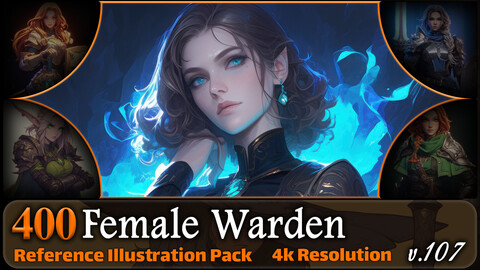 400 Female Warden Reference Pack | 4K | v.107