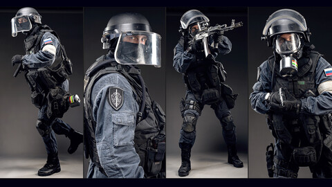 Special Force Operator | Military Gear & Poses Reference Pack