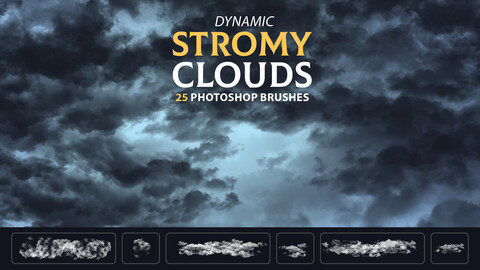 Stormy clouds Brushes | MS Brushes