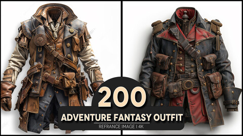 Adventure Fantasy Outfit 4K Reference/Concept Images