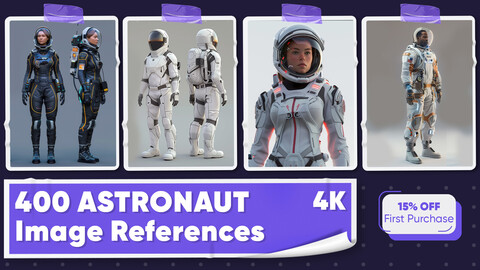 400 Astronaut Image References - Vol 01