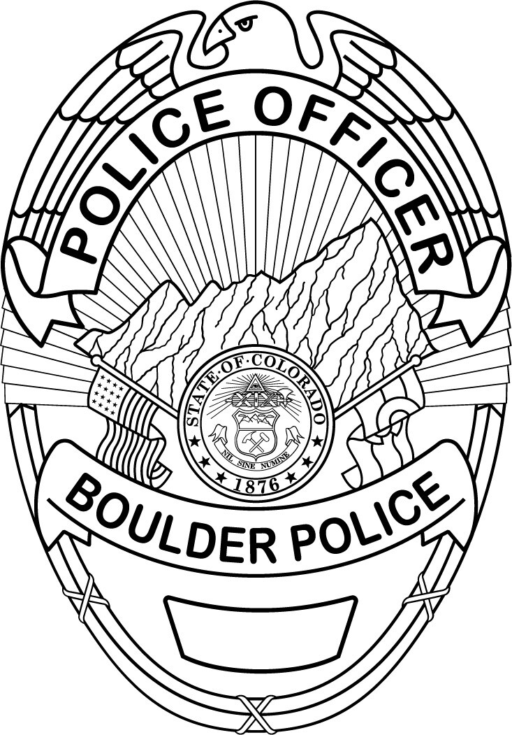 ArtStation - Boulder Police svg vector Badge Without badge Number black ...