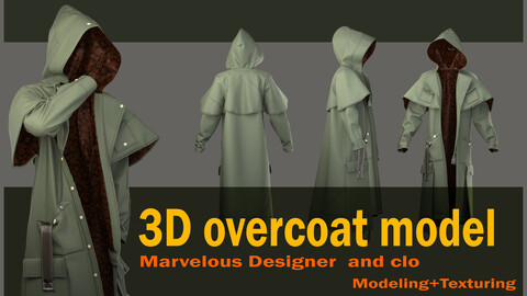 overcoat model(Project file: *zprj *OBJ *FBX )+ texture