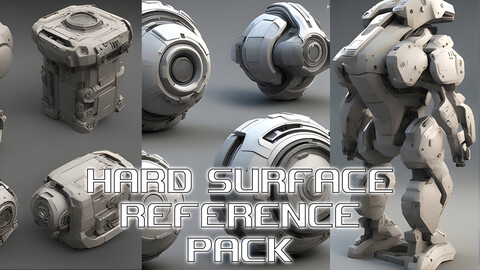 300+ 4K Hard Surface Model Reference Pack