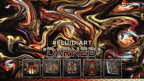 FLUID ART: "Darned" 12K Abstract Fluid Background