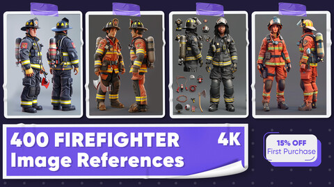 400 Fire Fighter Image References - Vol 01