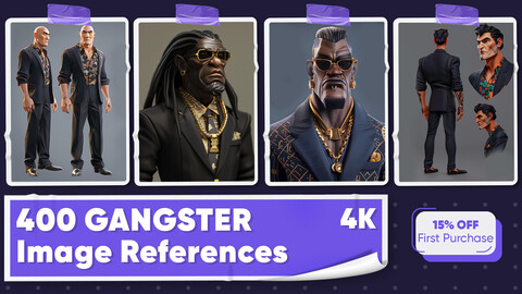 400 Gangster Image References - Vol 01