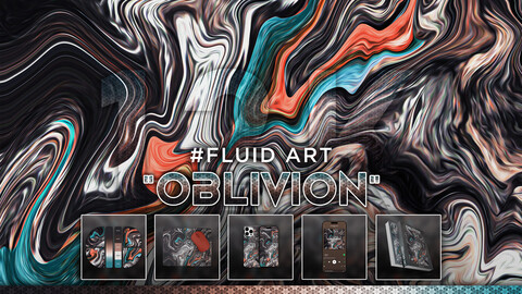 FLUID ART: "Oblivion" 12K Abstract Fluid Background