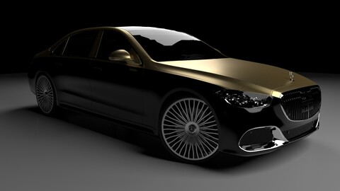 Z223 Mercedes Maybach S660 Cinema 4D Model