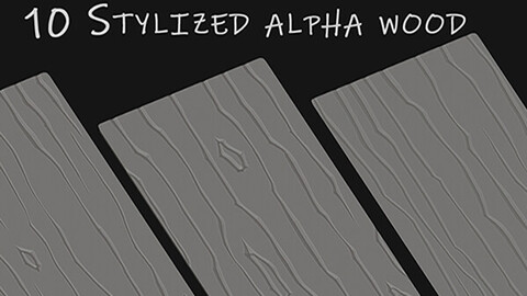 10 Stylized alpha wood_v1.2