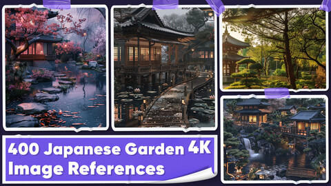 +400 Japanese Garden Image References - Vol 01