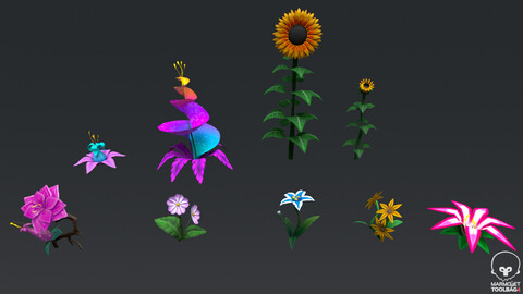 Stylized Flower 1-9