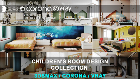 Children's room Collection 01 for 3DsMax