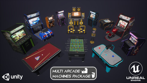 Multi Arcade Machines Package