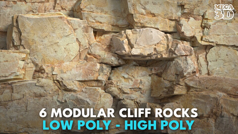 6 Modular Cliff Rocks - 240814