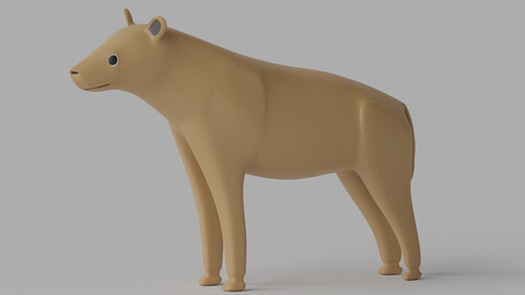 Cartoon Hyena 3D model