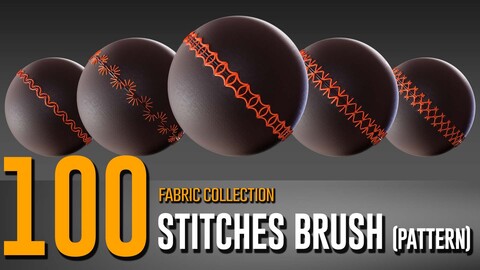 100 Stitches Brush Fabric Collection- VOL 08