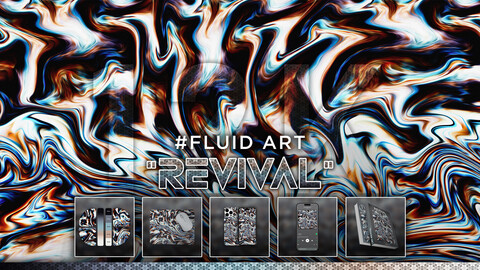 FLUID ART: "Revival" 12K Abstract Fluid Background