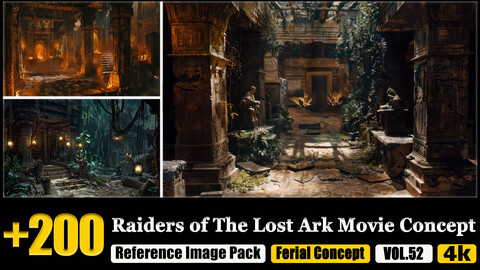 200 Raiders of The Lost Ark Movie Concept Reference Image Pack v.52 |4K|