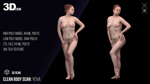 Clean 3D Body Scan | Yeva Nude