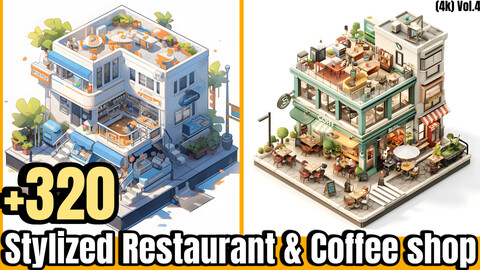 +320 restaurant and coffee shop Concept (4k)