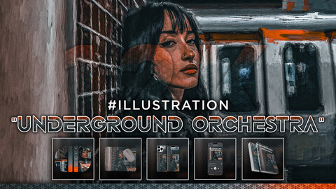 ILLUSTRATION: "Underground Orchestra" 12K Digital Art