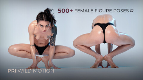 500+ Female Figure Poses - Pri Wild Motion