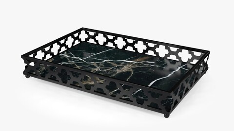 Black Marble Tray