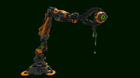 Sci Fi Rob Arm(PBR - Stylized)