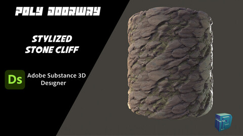 Stylized Stone Cliff - Substance 3D Designer