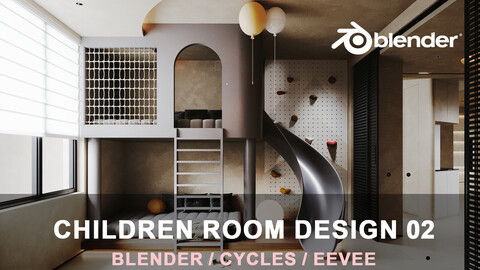 Children's room 02 for for Blender