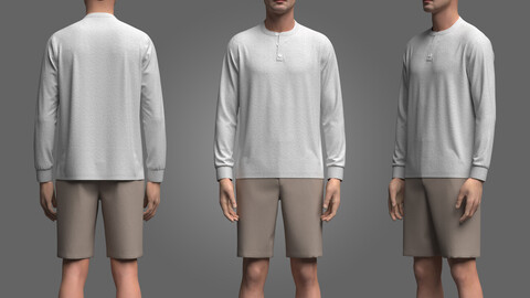 Jersey and Shorts Outfit_3D Model