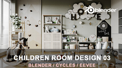 Children's room 03 for for Blender