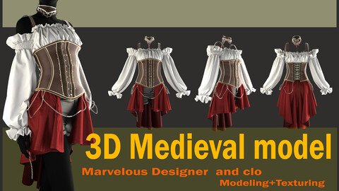 Medieval model(Project file: *zprj *OBJ *FBX)+ texture