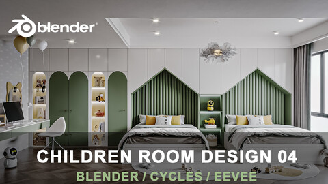 Children's room 04 for for Blender