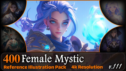 400 Female Mystic Reference Pack | 4K | v.111