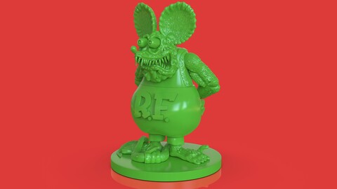 Rat Fink Sculpture