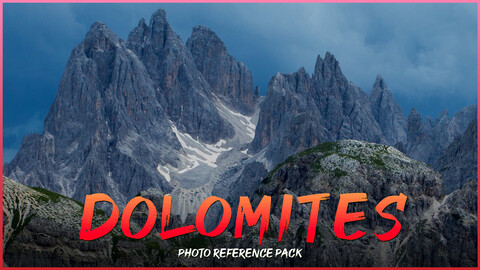 Dolomites-Photo Reference Pack For Artists 601 JPEGs noAI