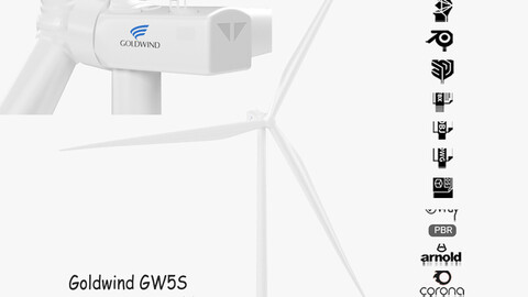 Goldwind GW5S Turbine Mw-Pmdd 3D Model