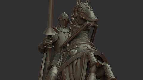 Knight Chess Piece - 3D print miniature model