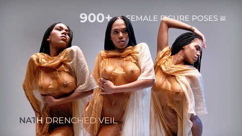 900+ Female Figure Poses - Nath's Drenched Veil