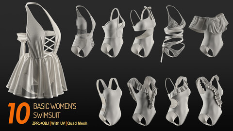 10 Basic Women's Swimsuits Pack -  Marvelous / CLO Project file