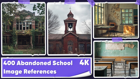 +400 Abandoned School Image References - Vol 01