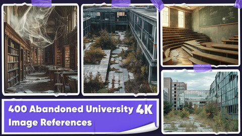 400 Abandoned University Image References - Vol 01