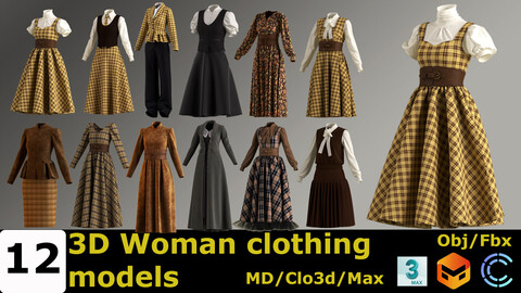 Woman clothing models