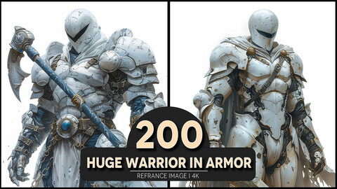 Huge Warrior in Armor 4K Reference/Concept Images