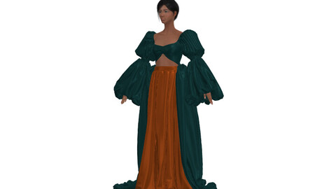 Modern Victorian Outfit in Style3D Atelier