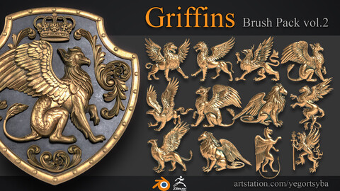 Griffins: Sculpting Alphas and Brush Pack 2