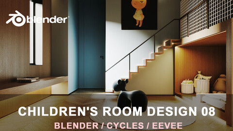 Children's room 08 for for Blender